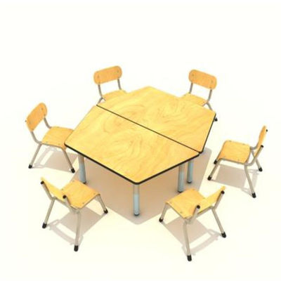 Wasserdichte sechseckige Tischplatten Studenten-Experiment Desks HPL